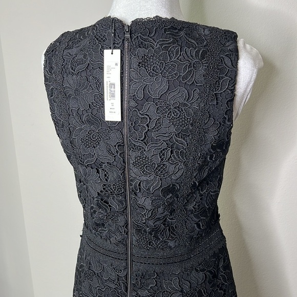 Alice + Olivia Lennon V-Neck Lace Mini Cocktail Dress Black Size 10 NWT! - Picture 10 of 16